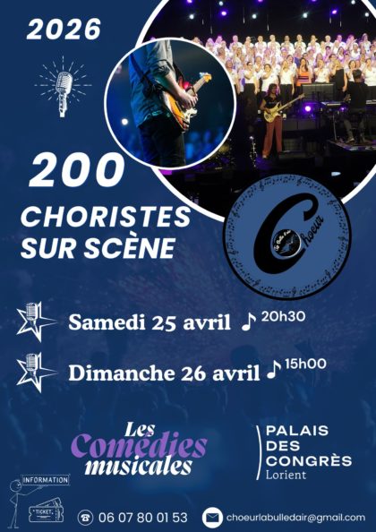 200 choristes sur scène