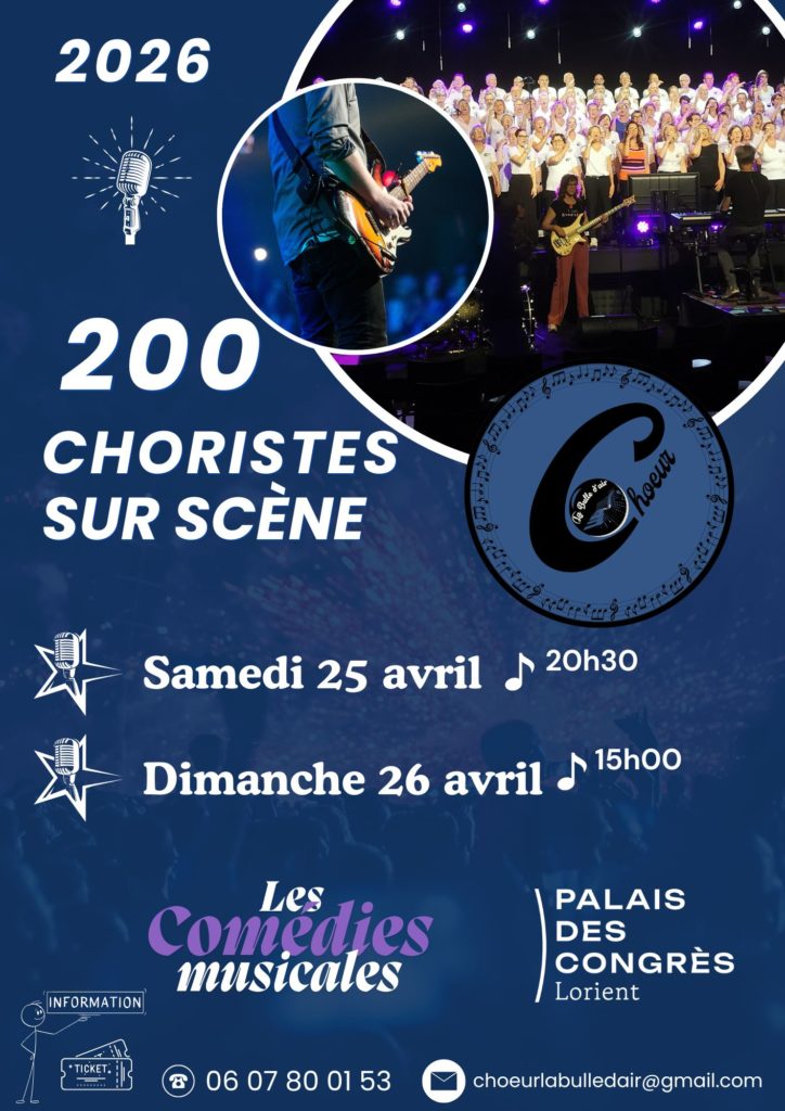 200 choristes sur scène