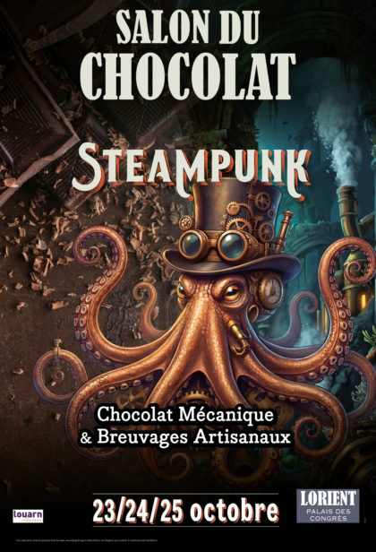 Visuel Salon du chocolat 2026, thèmse Steampunk